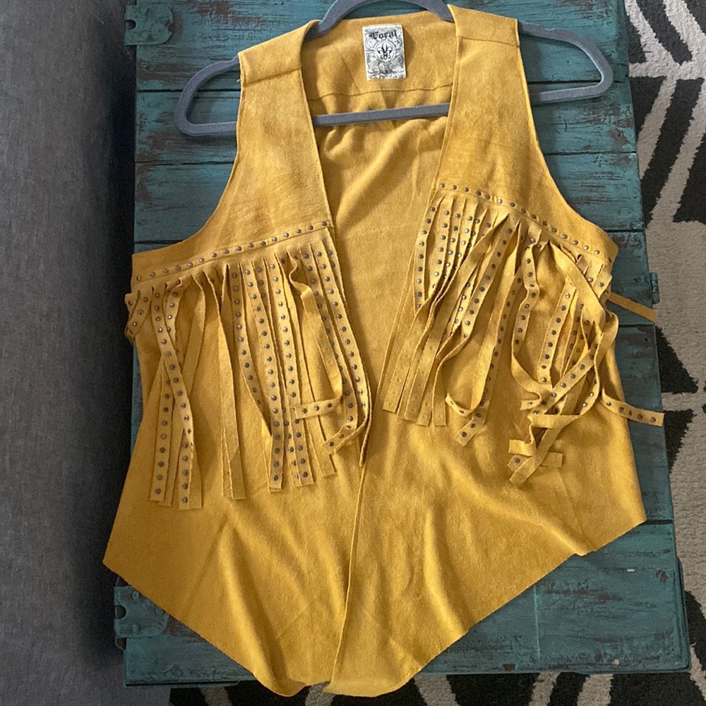 Suede Fringe Vest